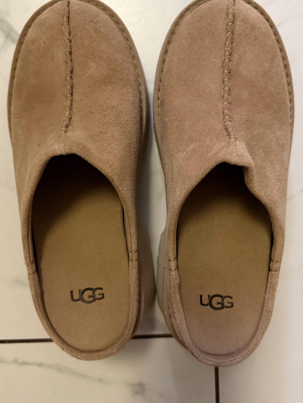 UGG Tan Suede Slip-On Loafers Casual Shoes